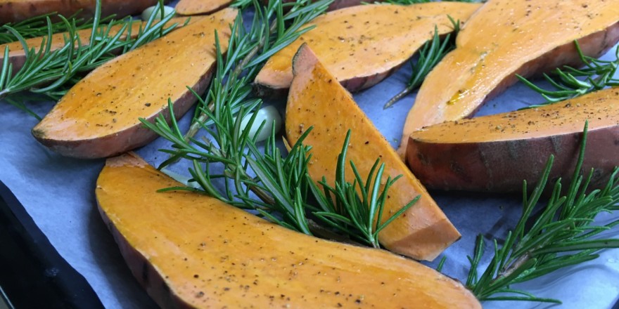 Patate dolci al forno