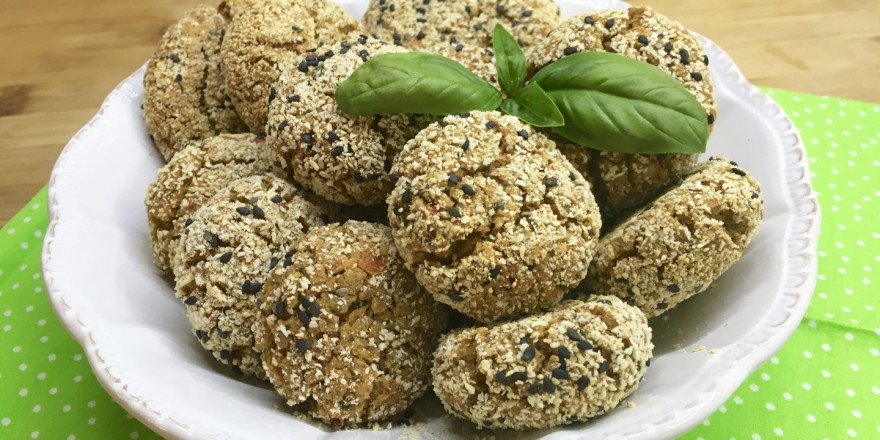 Polpette di ceci e peperoni