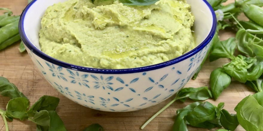 Hummus di ceci e piselli