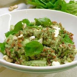 Riso Thai con pesto di rucola e cavoli