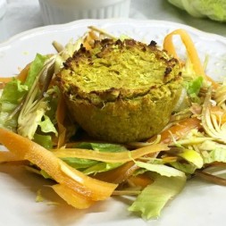 Sformatini di verza e ceci al curry